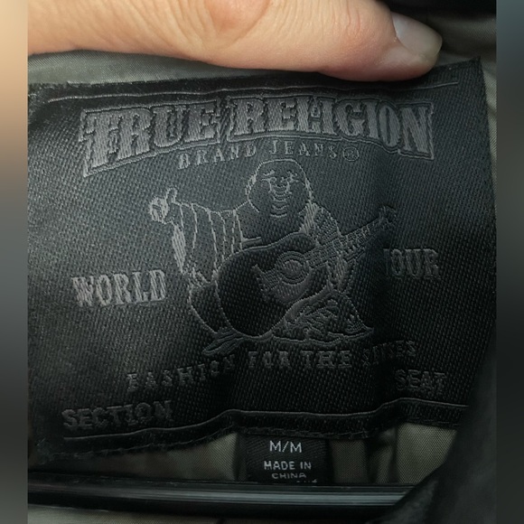 Mens Camo True Religion Camo Puffer Coat - Picture 2 of 4